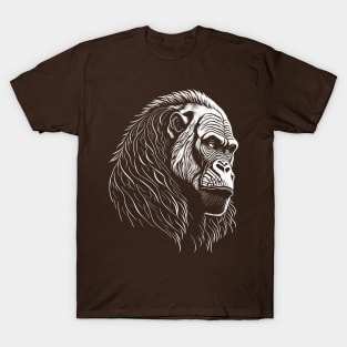 Gorilla in white T-Shirt